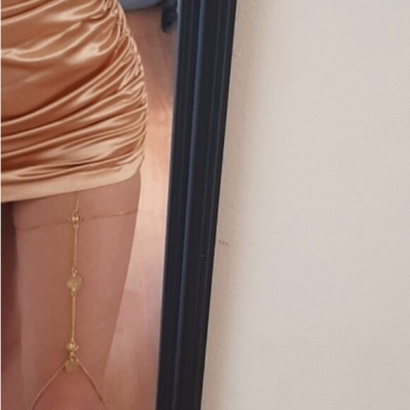 Sz Small Gold Coin Medallion Pendant Multi-Layered Leg Chain Body Jewelry - Picture 4 of 6